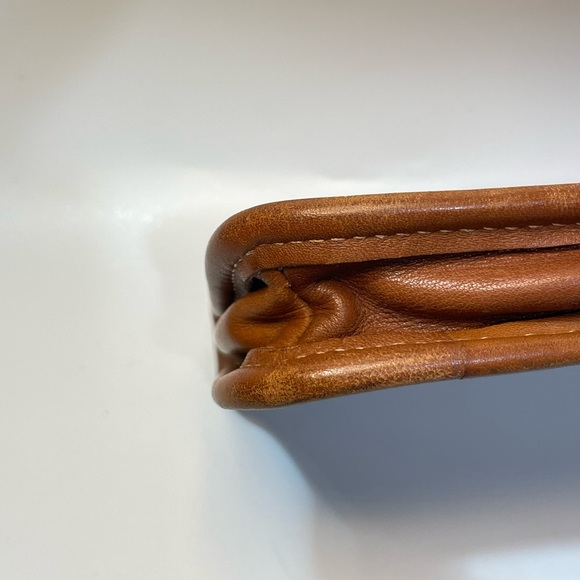 Vintage COACH British Tan Chunky Case makeup money Pouch 7165 - Picture 6 of 8